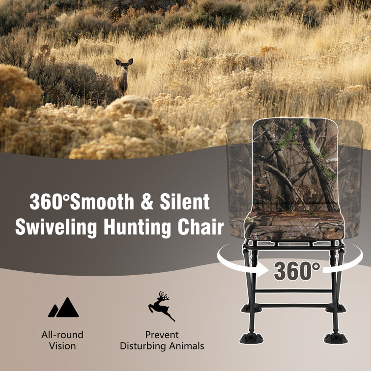 Silent swivel hunting discount chair